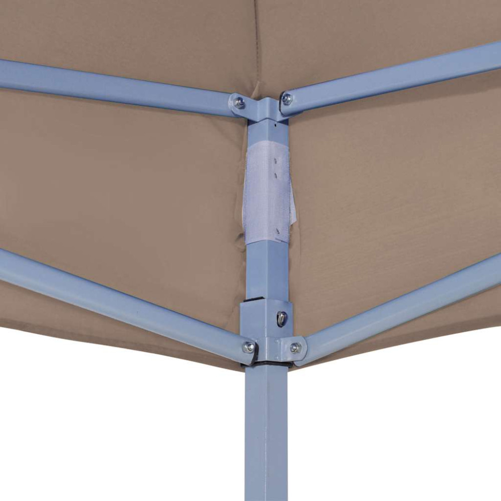 Produktbild för Tak till partytält 6x3 m taupe 270 g/m²