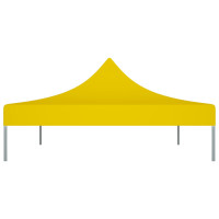 Produktbild för Tak till partytält 4x3 m gul 270 g/m²