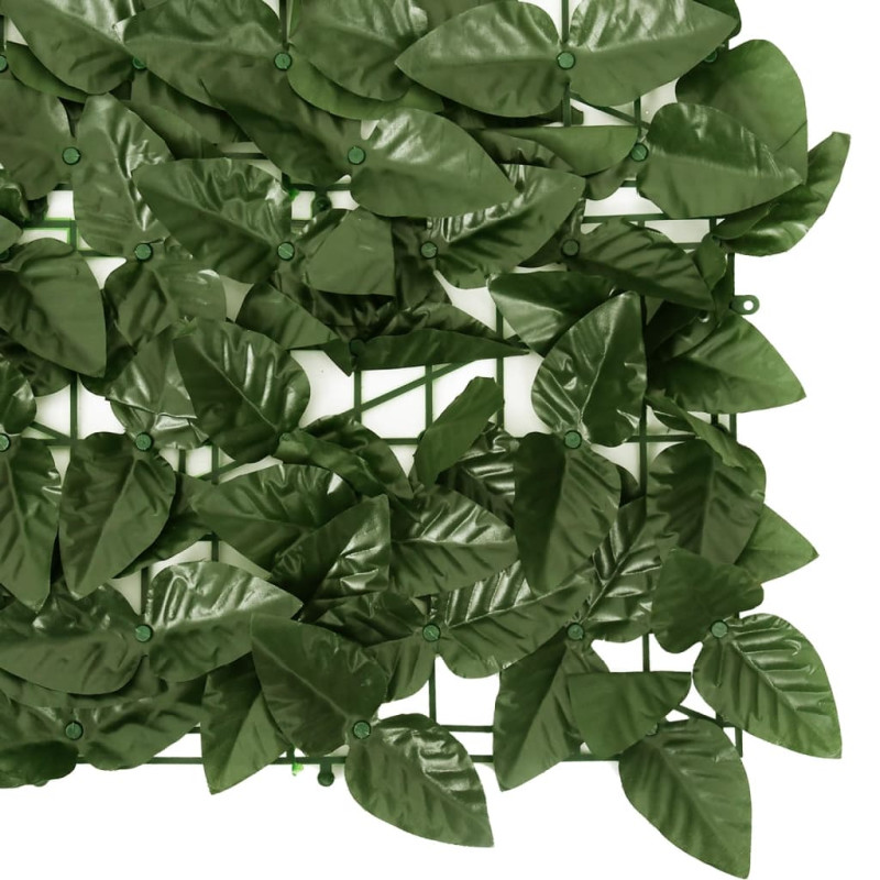 Produktbild för Balkongskärm mörkgröna blad 300x75 cm