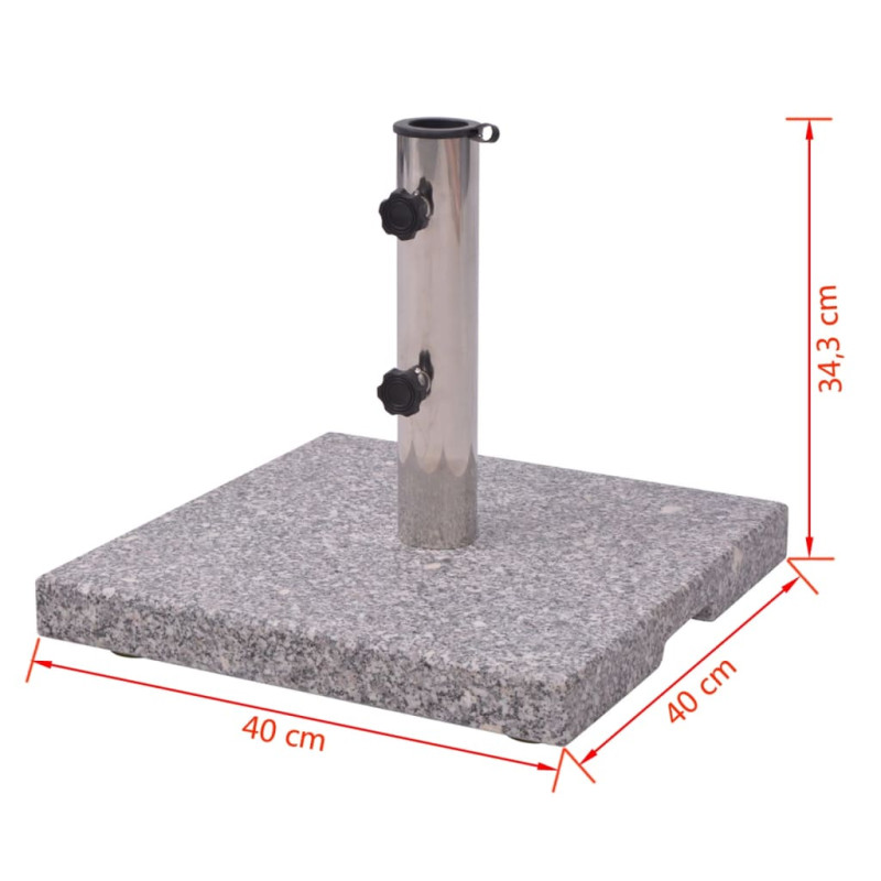 Produktbild för Fot till parasoll 20kg Granit