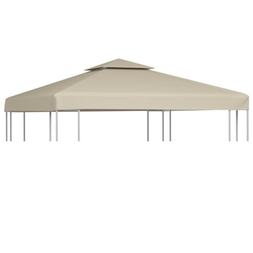 vidaXL Paviljongtak 310 g/m² 3 x 3 m beige