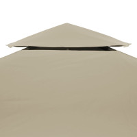 Produktbild för Paviljongtak 310 g/m² 3 x 3 m beige