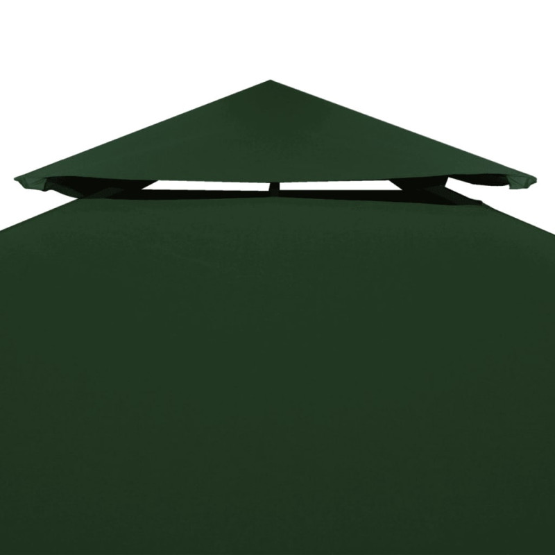 Produktbild för Paviljongtak 310 g/m² 3 x 3 m grön