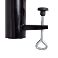 Miniatyr av produktbild för Parasollhållare stål svart