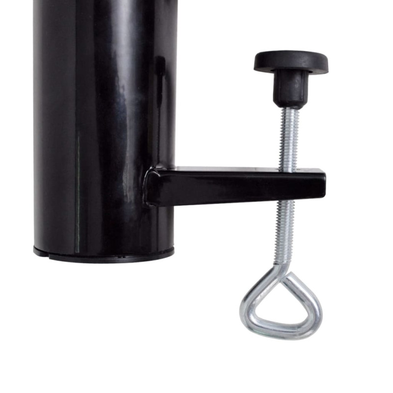Produktbild för Parasollhållare stål svart