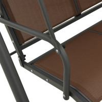 Produktbild för Hammock med tak kaffebrun
