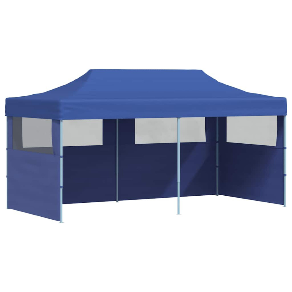 Produktbild för Pop-up partytält hopfällbart 3 x 6 m blå