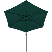 Miniatyr av produktbild för LED Frihängande parasoll 3 m grönt