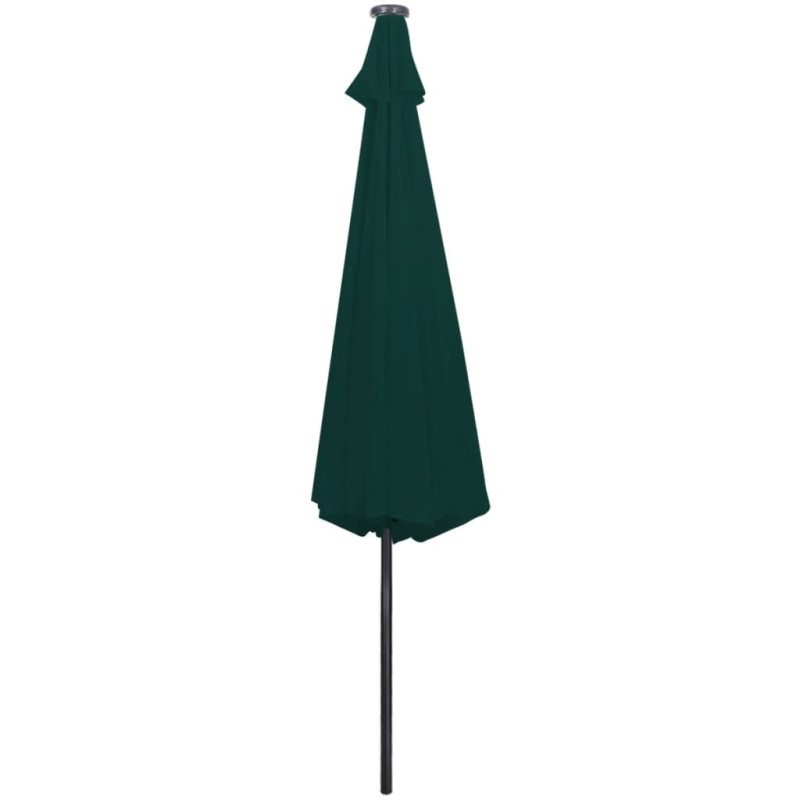 Produktbild för LED Frihängande parasoll 3 m grönt