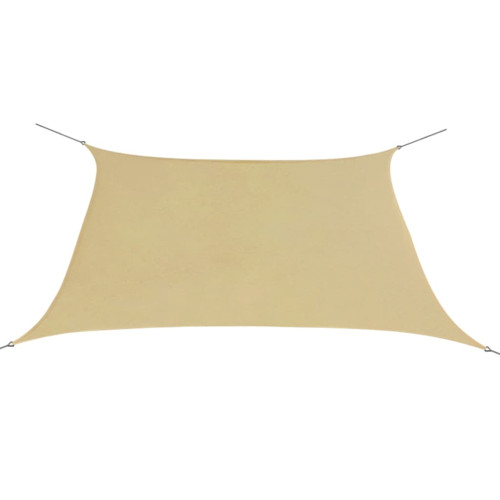 vidaXL Solsegel oxfordtyg kvadratiskt 3,6x3,6 m beige