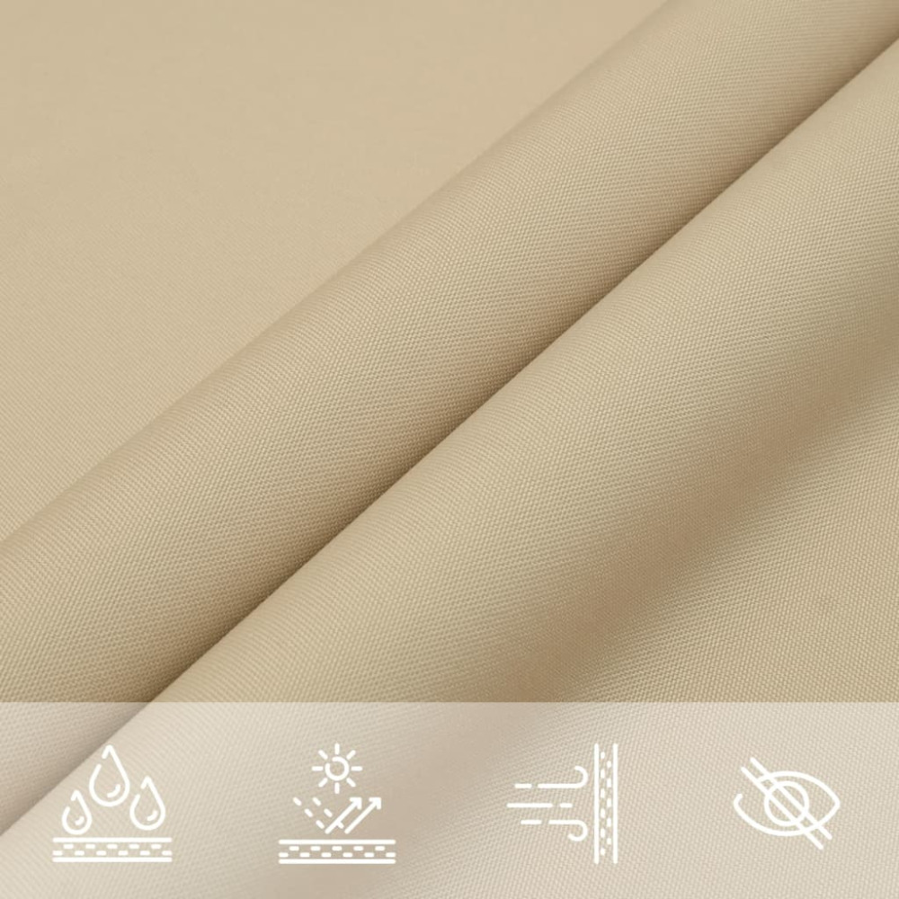 Produktbild för Solsegel oxfordtyg kvadratiskt 3,6x3,6 m beige