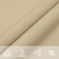 Produktbild för Solsegel oxfordtyg kvadratiskt 3,6x3,6 m beige