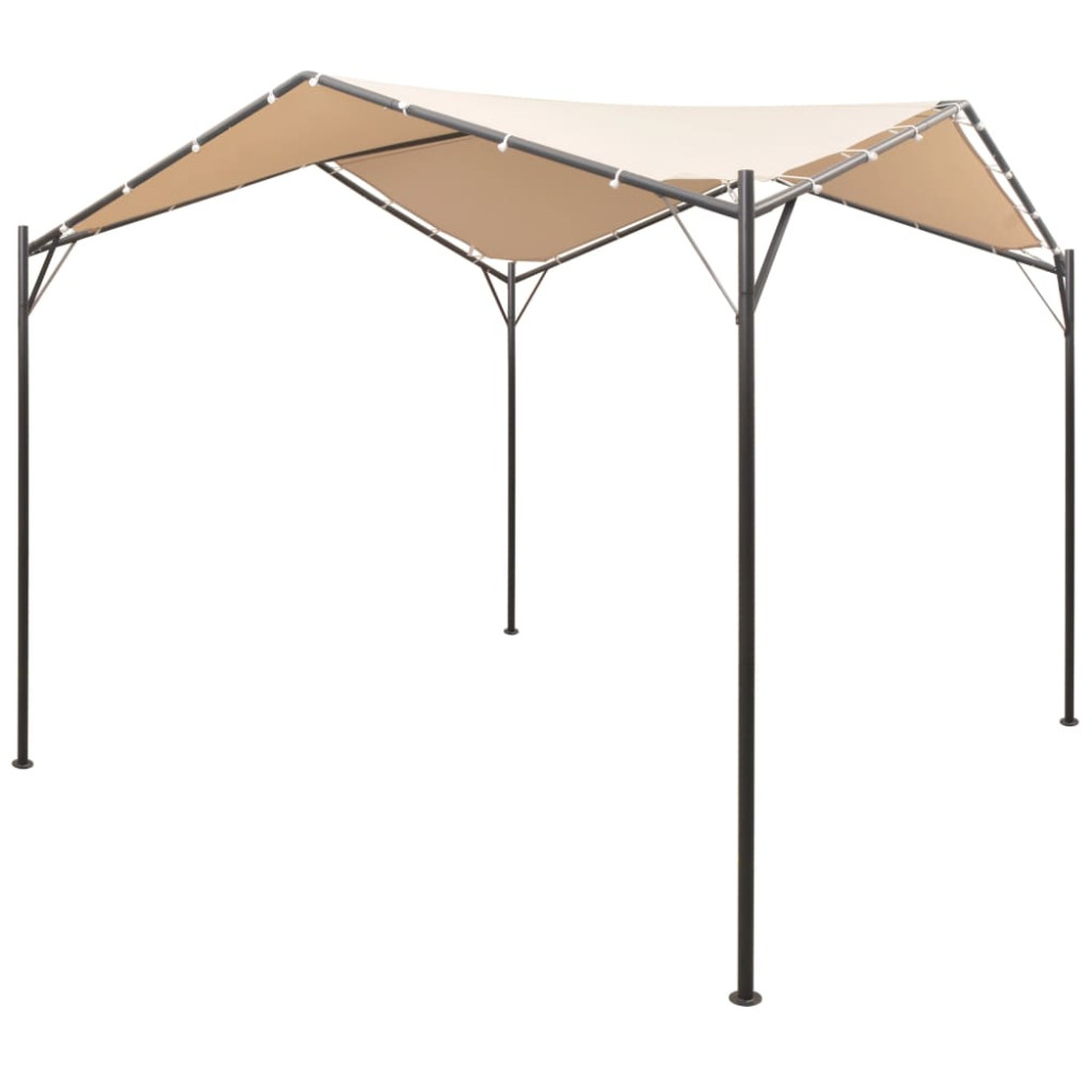 Produktbild för Paviljong 4x4 m stål beige