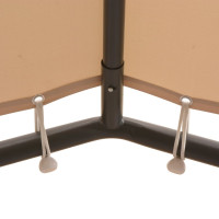 Produktbild för Paviljong 4x4 m stål beige