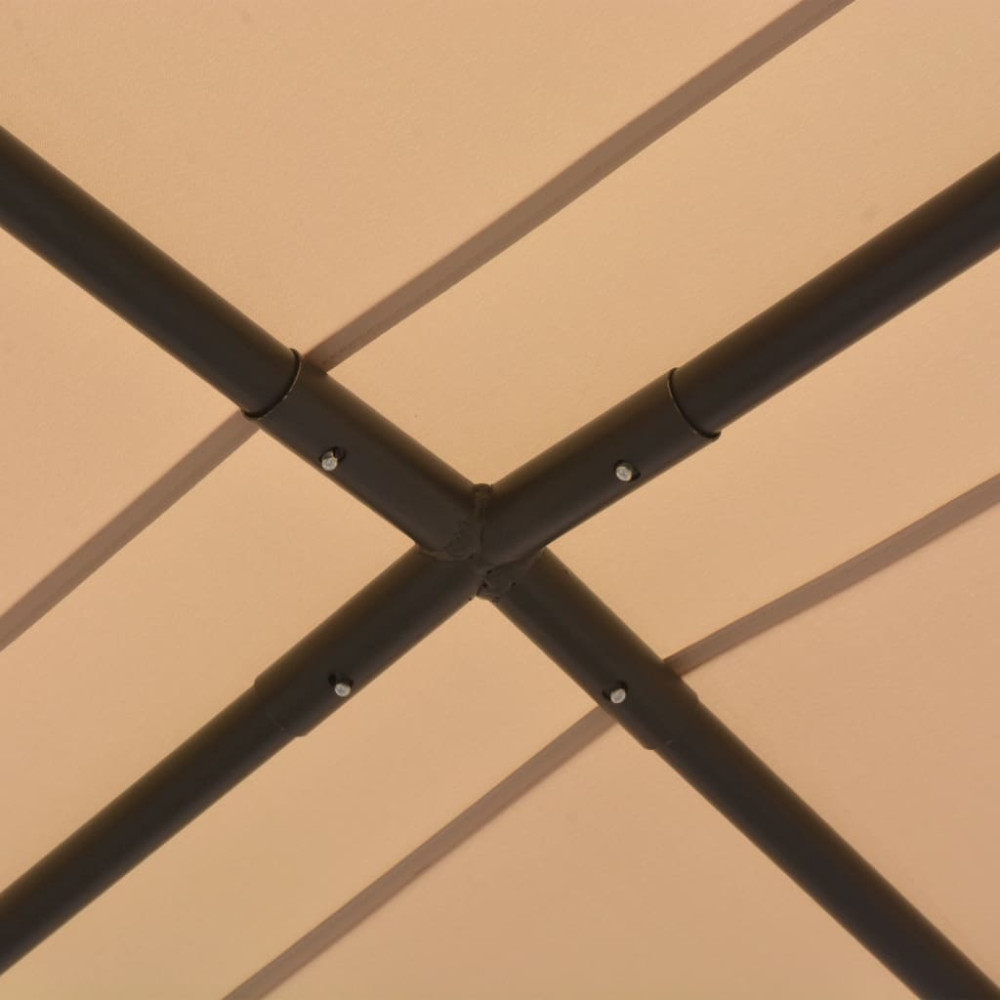 Produktbild för Paviljong 4x4 m stål beige
