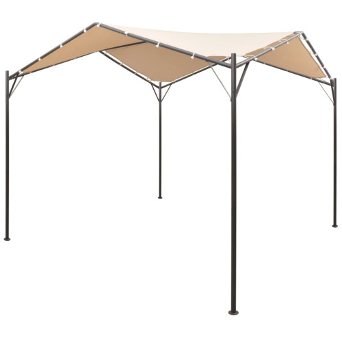 vidaXL Paviljong 3x3 m stål beige