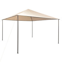 Produktbild för Paviljong 4x4 m stål beige