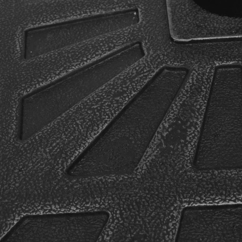 Produktbild för Parasollfot harts kvadratisk svart 19 kg