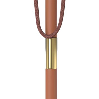 Produktbild för Trädgårdsparasoll med trästång 150x200 cm taupe