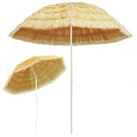 Produktbild för Strandparasoll naturlig 240 cm Hawaii-stil