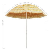 Produktbild för Strandparasoll naturlig 240 cm Hawaii-stil