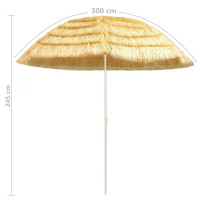 Produktbild för Strandparasoll naturlig 300 cm Hawaii-stil
