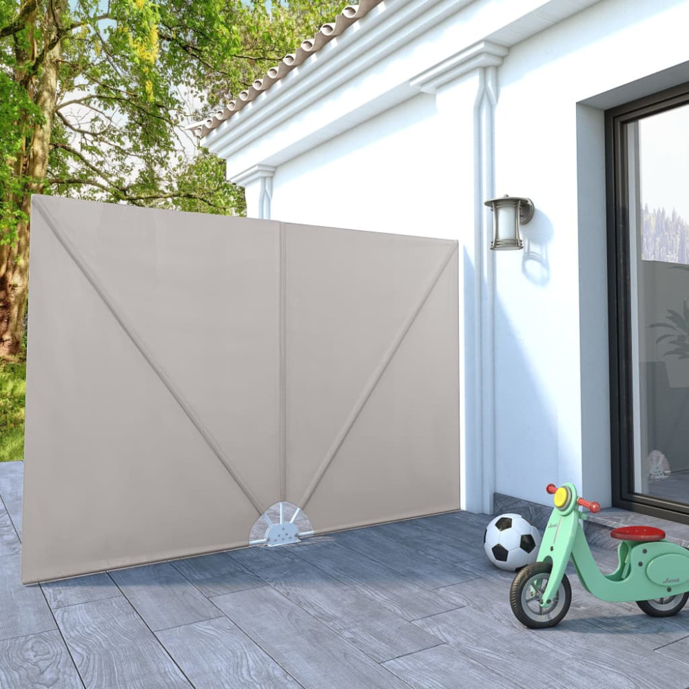 Produktbild för Sidomarkis för terrass gräddvit 240x160 cm