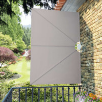 Produktbild för Sidomarkis för terrass gräddvit 240x160 cm