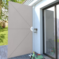 Produktbild för Sidomarkis för terrass gräddvit 400x200 cm