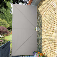 Produktbild för Sidomarkis för terrass gräddvit 400x200 cm