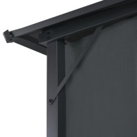 Miniatyr av produktbild för Paviljong med draperi aluminium 3x3 m svart