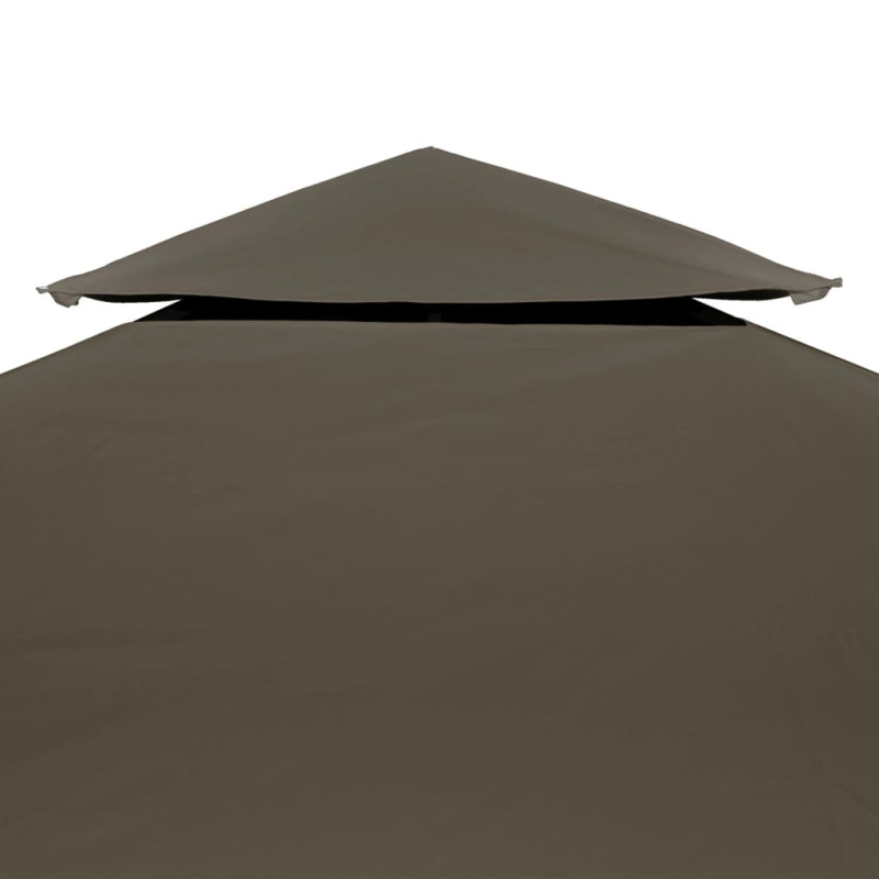 Produktbild för Paviljongtak med ventilering 310 g/m² 3x3 m taupe