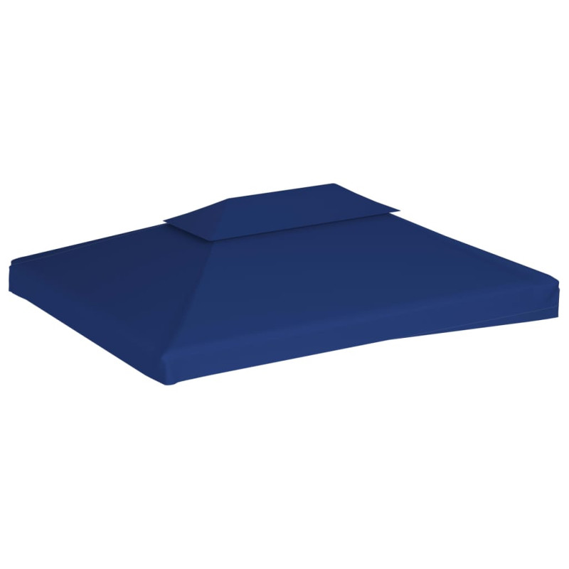 Produktbild för Paviljongtak med ventilering 310 g/m² 4x3 m blå