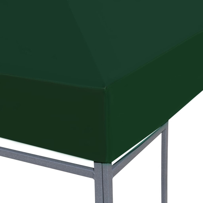 Produktbild för Paviljongtak 310 g/m² 3x3 m grön