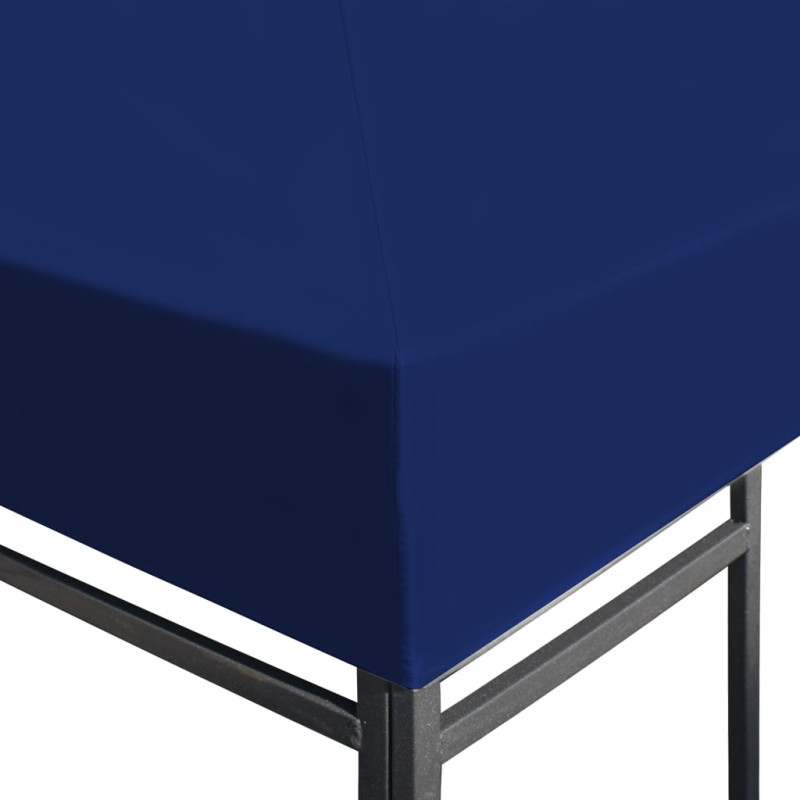 Produktbild för Paviljongtak 310 g/m² 4x3 m blå