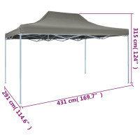 Produktbild för Pop-Up hopfällbart tält 3x4,5 m antracit