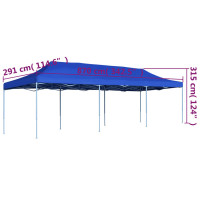 Produktbild för Pop-Up hopfällbart partytält blå 3x9 m