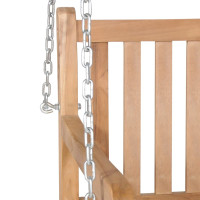 Produktbild för Gungbänk massiv teak 120x60x57,5 cm brun