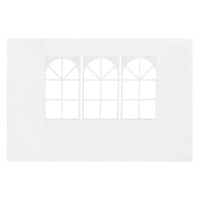 Miniatyr av produktbild för Sidoväggar till partytält 2 st med fönster PE vit