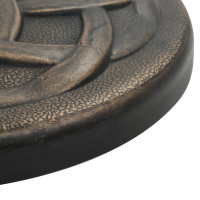 Produktbild för Parasollfot rund polyresin 11 kg brons