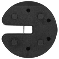 Produktbild för Paviljongvikter 4 st svart 220x50 mm betong