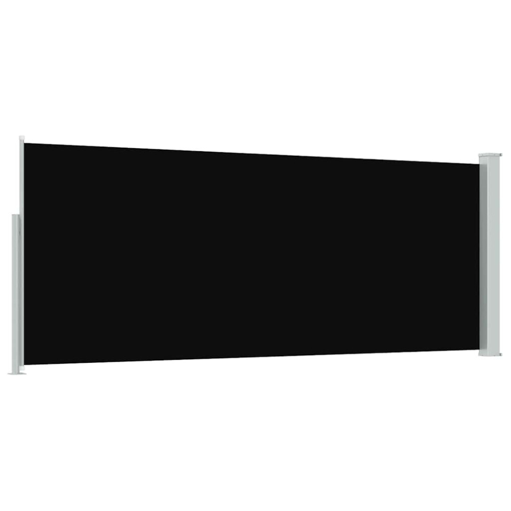 Produktbild för Infällbar sidomarkis 120 x 300 cm svart