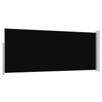 Produktbild för Infällbar sidomarkis 120 x 300 cm svart