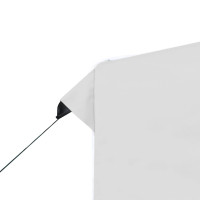 Produktbild för Hopfällbart partytält aluminium 3x3 m vit