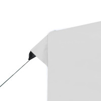 Produktbild för Hopfällbart partytält med väggar aluminium 3x3 m vit