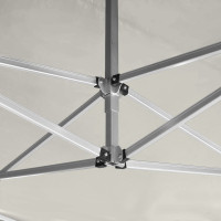 Produktbild för Hopfällbart partytält aluminium 4,5x3 m gräddvit