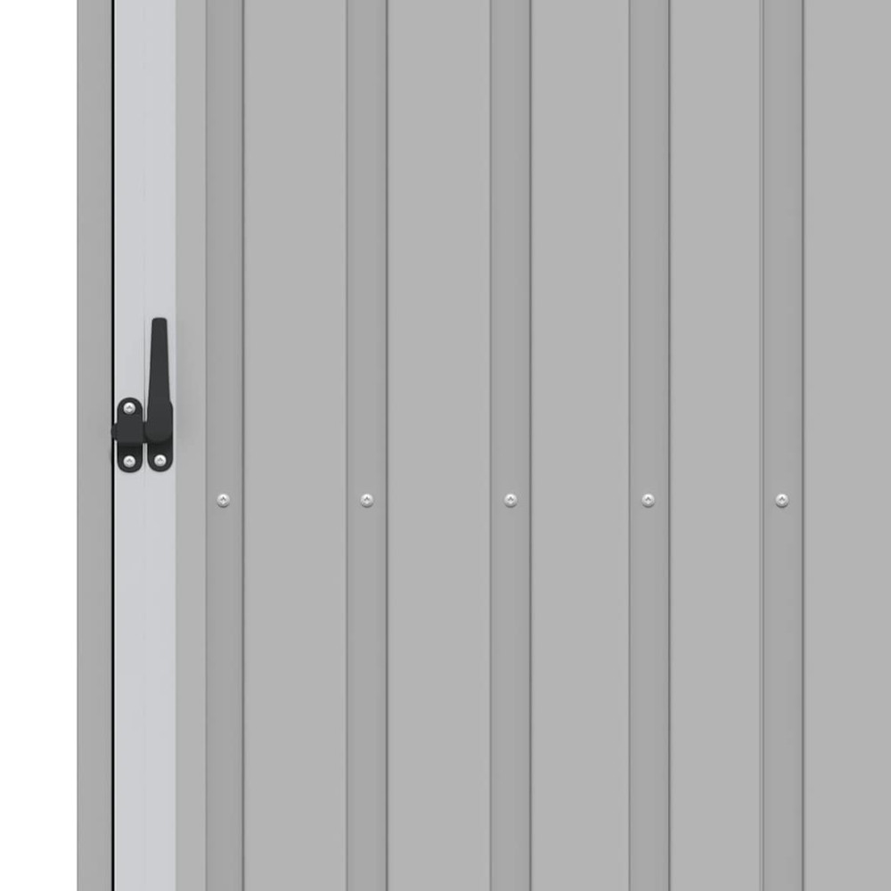 Produktbild för Vedskjul grå 245x98x159 cm galvaniserat stål