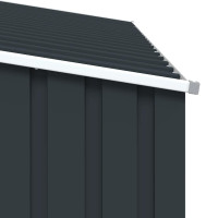 Produktbild för Vedskjul antracit 245x98x159 cm galvaniserat stål