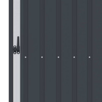 Produktbild för Vedskjul antracit 245x98x159 cm galvaniserat stål
