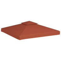 Produktbild för Paviljongtak med ventilering 310 g/m² 3x3 m terrakotta